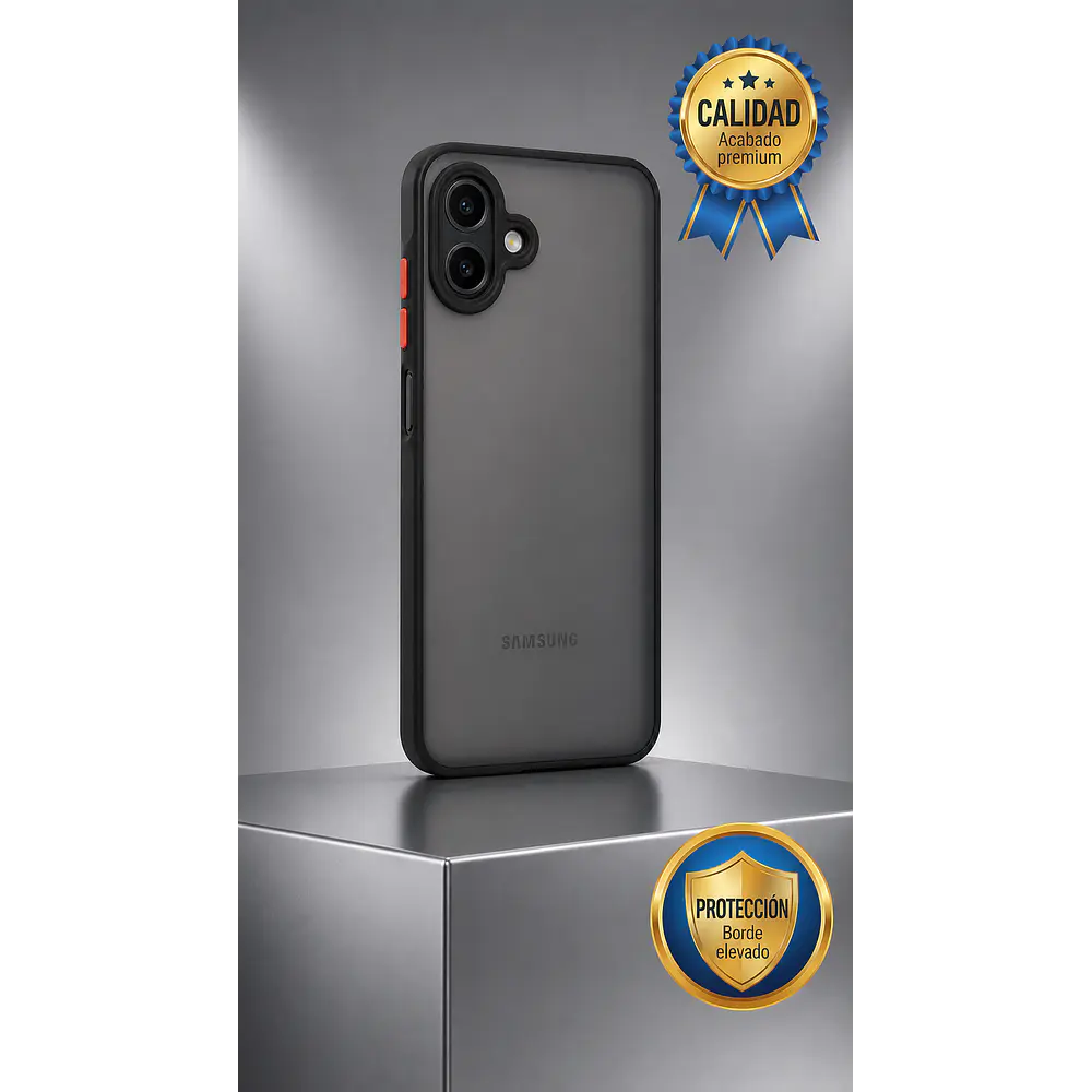 FUNDA SEMITRANSPARENTE ANTIGOLPES CON ACABADO MATE PARA SAMSUNG