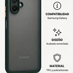 FUNDA SEMITRANSPARENTE ANTIGOLPES CON ACABADO MATE PARA SAMSUNG