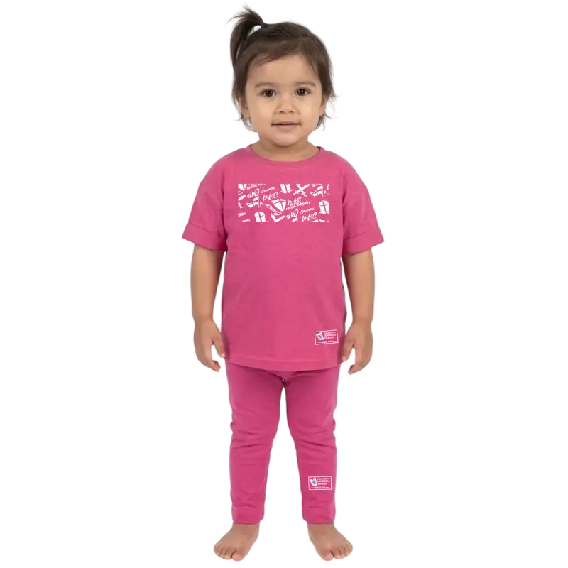 CONJUNTO POLERA + PANTALÓN ROSA UC