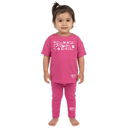 CONJUNTO POLERA + PANTALÓN ROSA UC