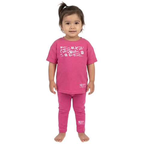 CONJUNTO POLERA + PANTALÓN ROSA UC