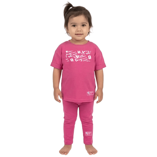 CONJUNTO POLERA + PANTALÓN ROSA UC