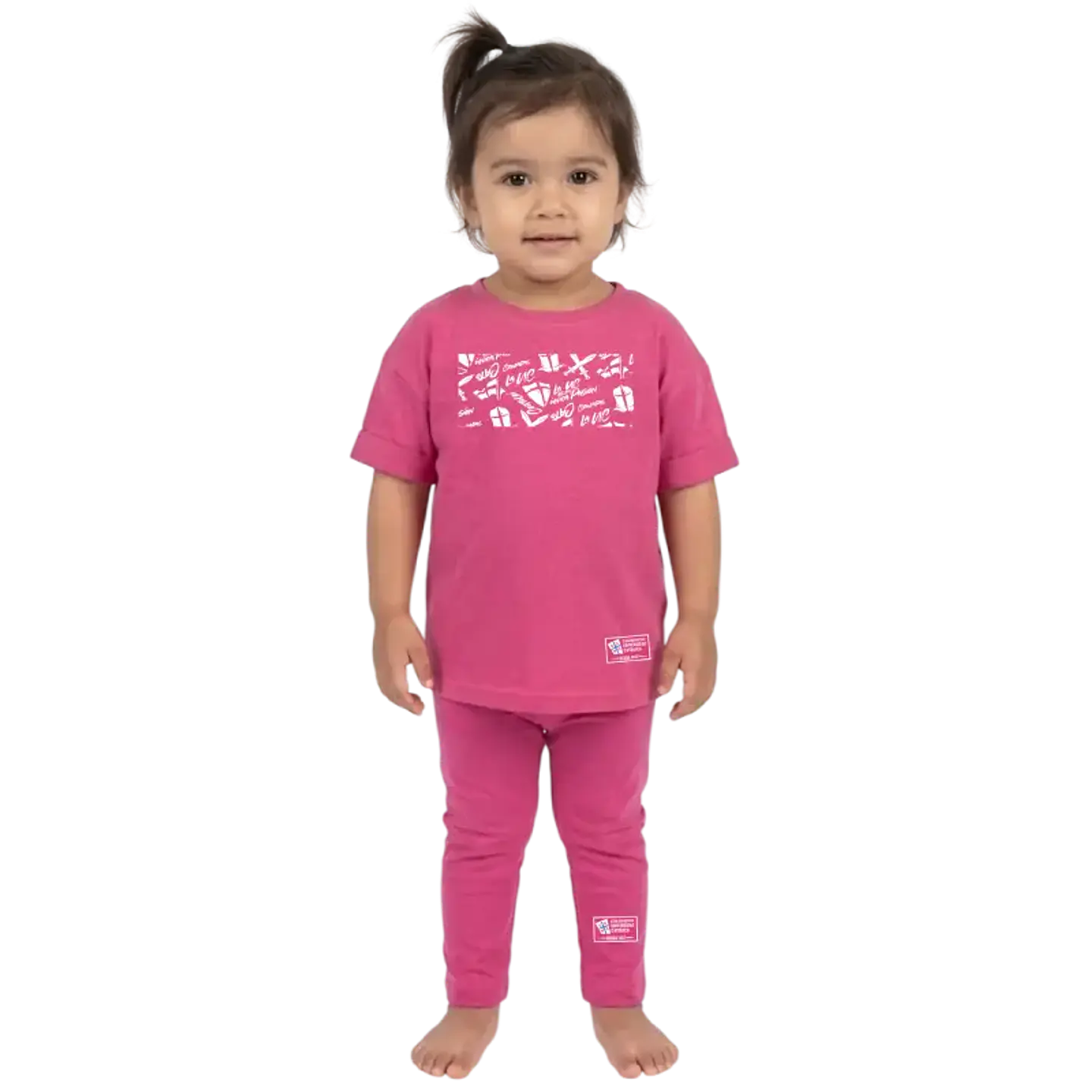 CONJUNTO POLERA + PANTALÓN ROSA UC 1