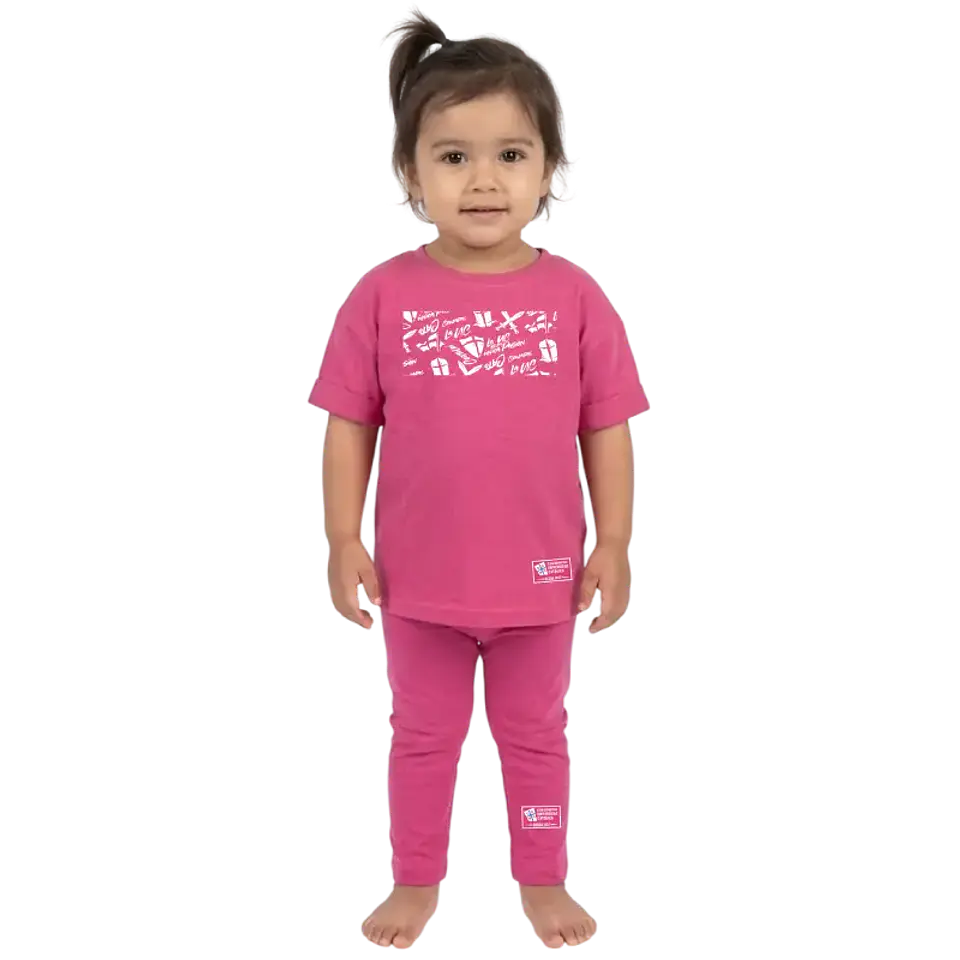 CONJUNTO POLERA + PANTALÓN ROSA UC 1