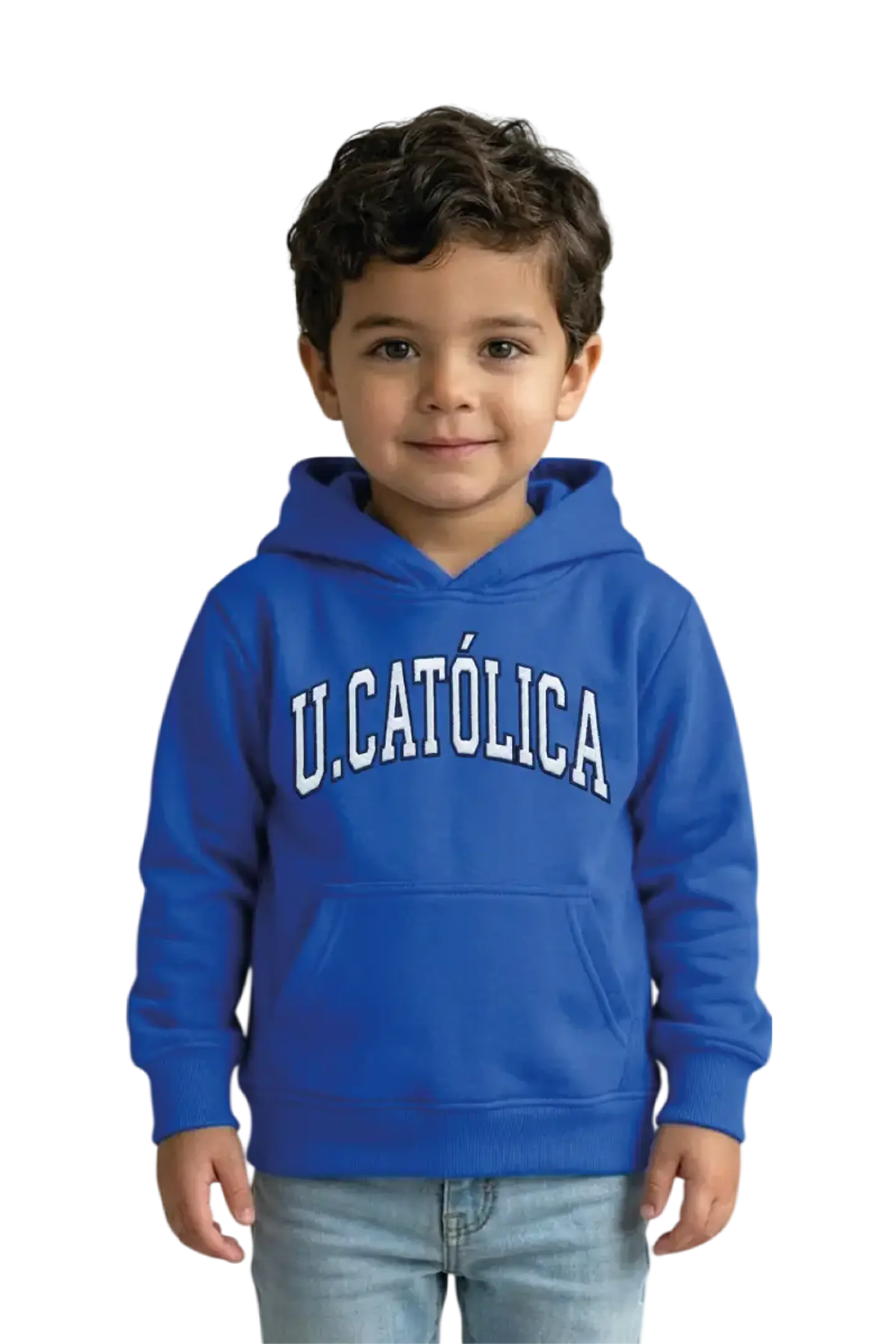 POLERÓN CANGURO AZUL RETRO UC 1