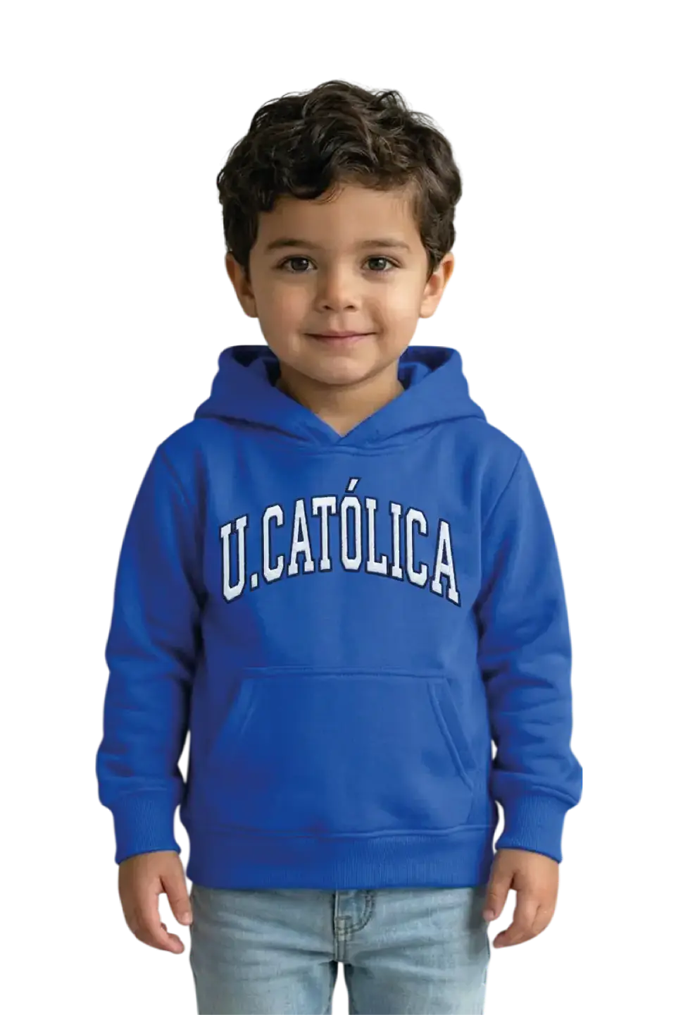 POLERÓN CANGURO AZUL RETRO UC 1