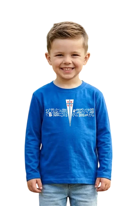 POLERA MANGA LARGA AZUL INSIGNIA UC