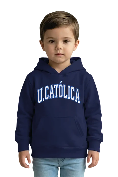 POLERÓN CANGURO AZUL NAVY RETRO UC