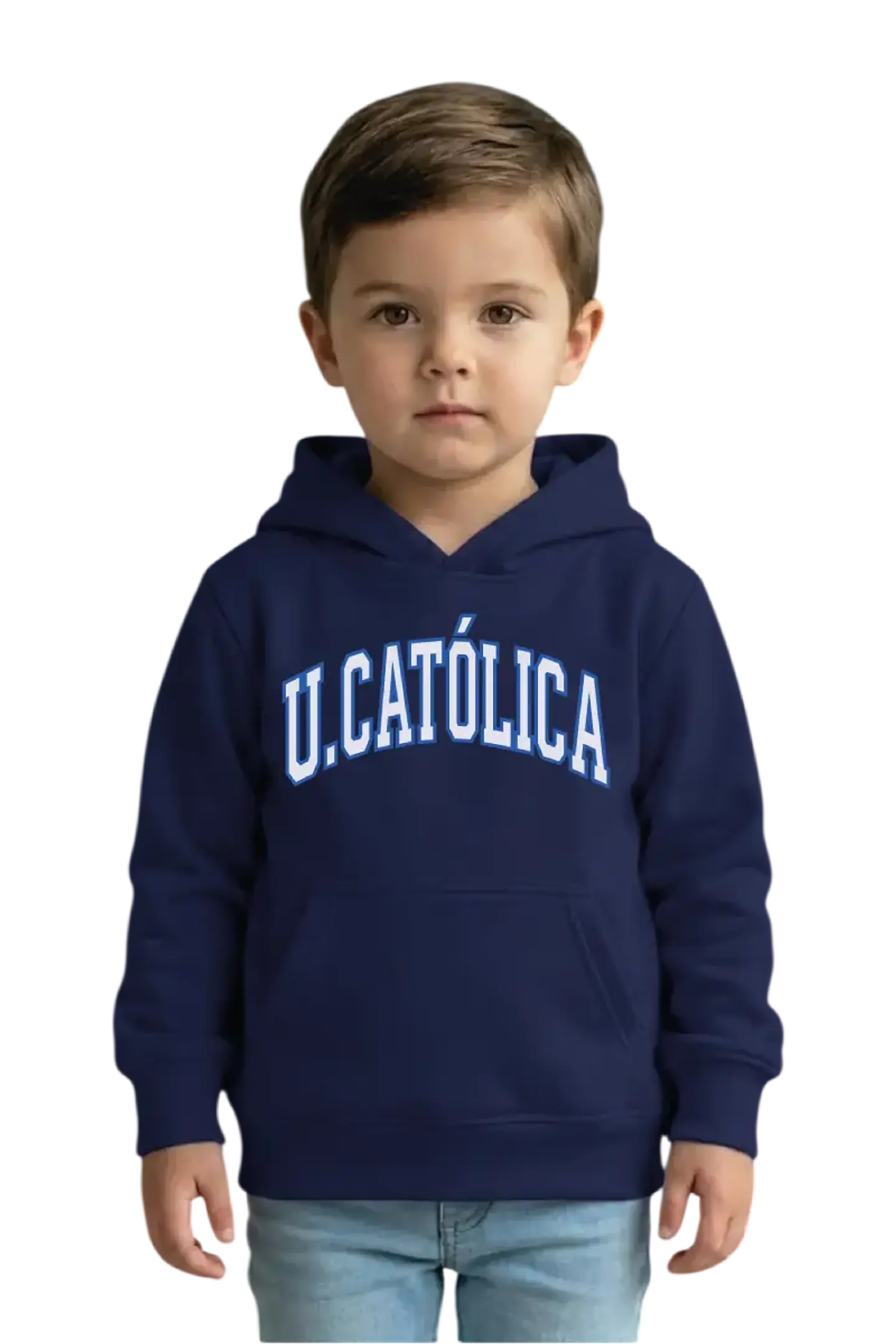 POLERÓN CANGURO AZUL NAVY RETRO UC 1