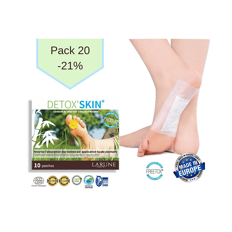 Detoxskin paquete 20 parches