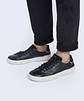 Plus One Black — Zapatilla de cuero hombre, suela off white - Miniatura 4
