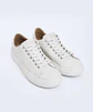 Plus One Off White — Zapatilla de cuero hombre, suela off white - Miniatura 3