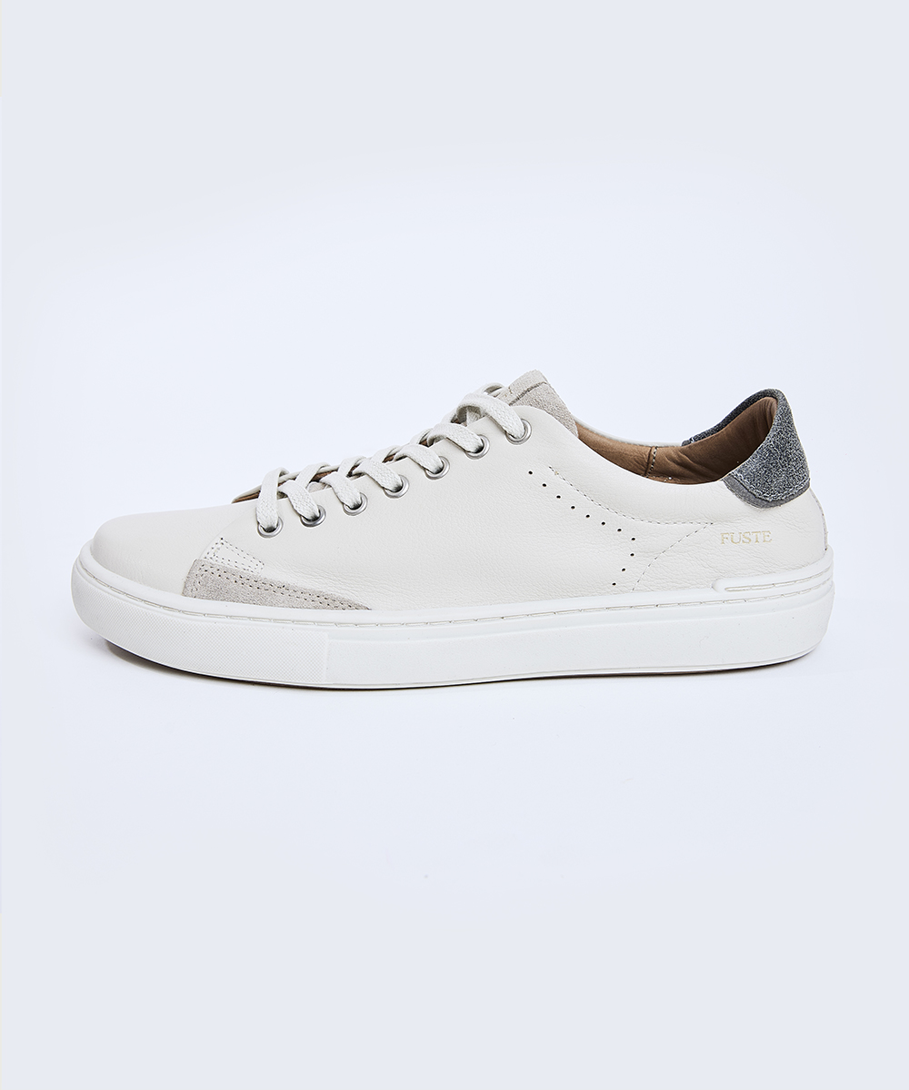 Plus One Off White Black — Zapatilla de cuero hombre, suela off white 1