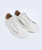 Plus One Off White Black — Zapatilla de cuero hombre, suela off white - Miniatura 3