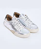 Monday Brunch Silver — Zapatilla plateada de cuero mujer - Miniatura 3