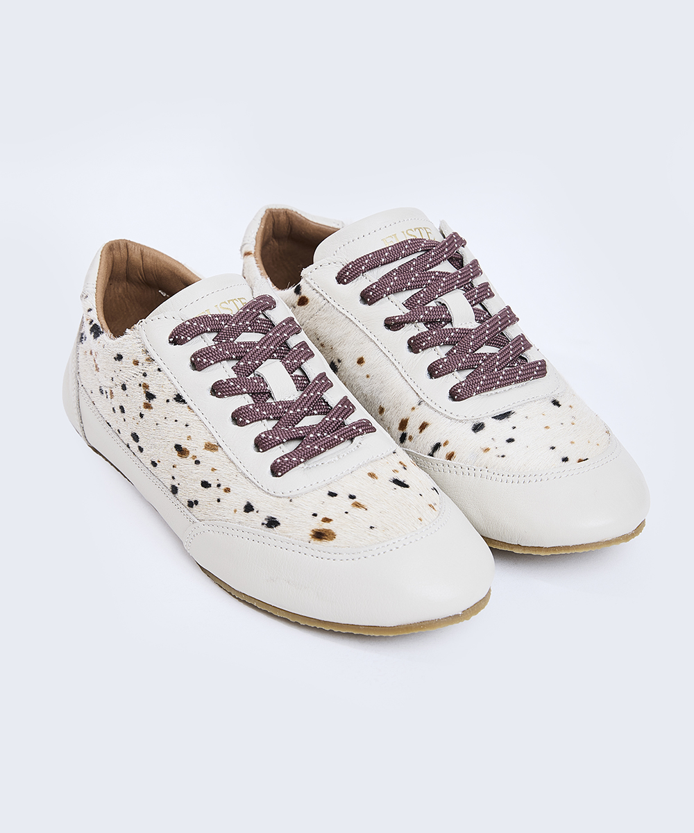 Wild Card Off Bambi — Zapatilla de cuero con pelo 3