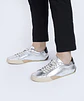 Monday Brunch Silver — Zapatilla plateada de cuero mujer - Miniatura 4