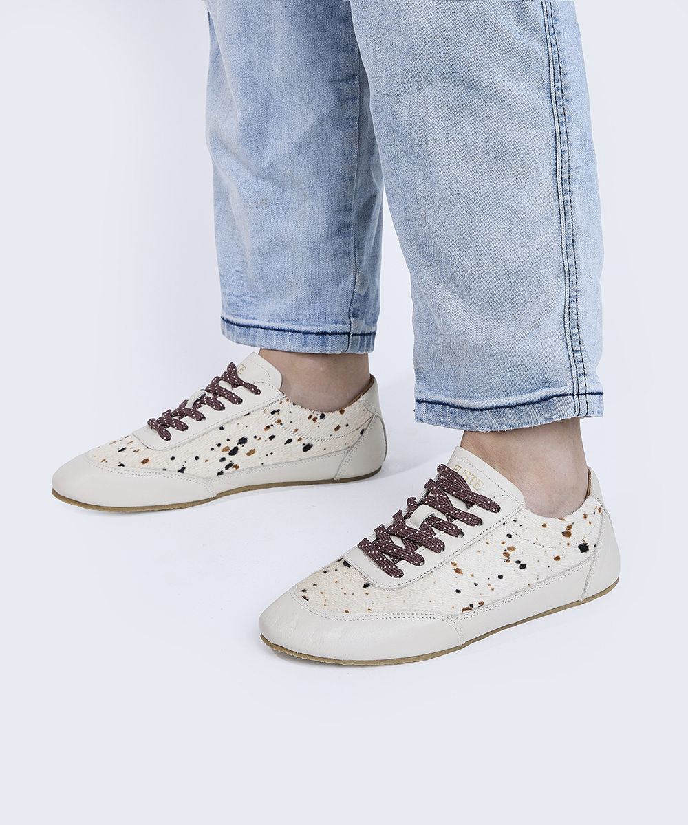 Wild Card Off Bambi — Zapatilla de cuero con pelo 4