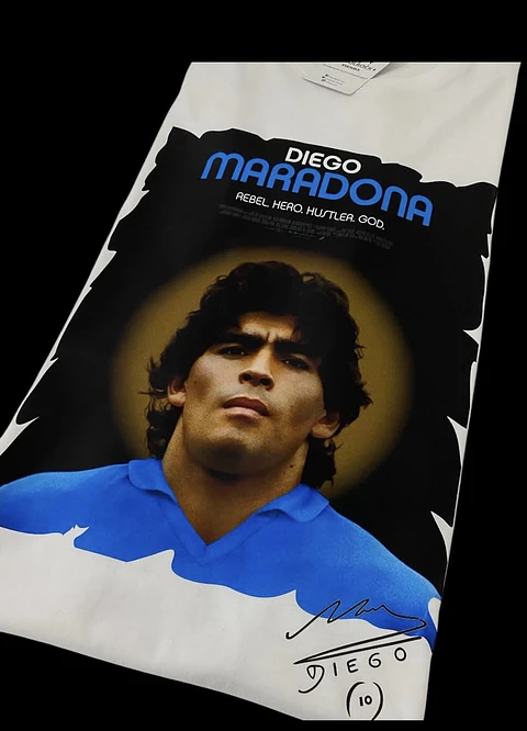 Camiseta Diego maradona "Rebel hero napoli"