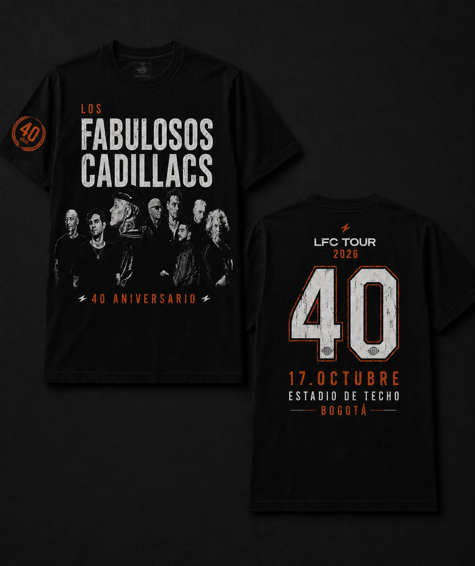 Camiseta Fabulosos Cadillacs  # 40 aniversario  3