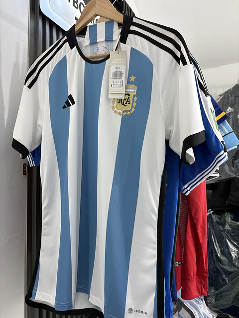 Camiseta Argentina Campeones 3 estrellas
