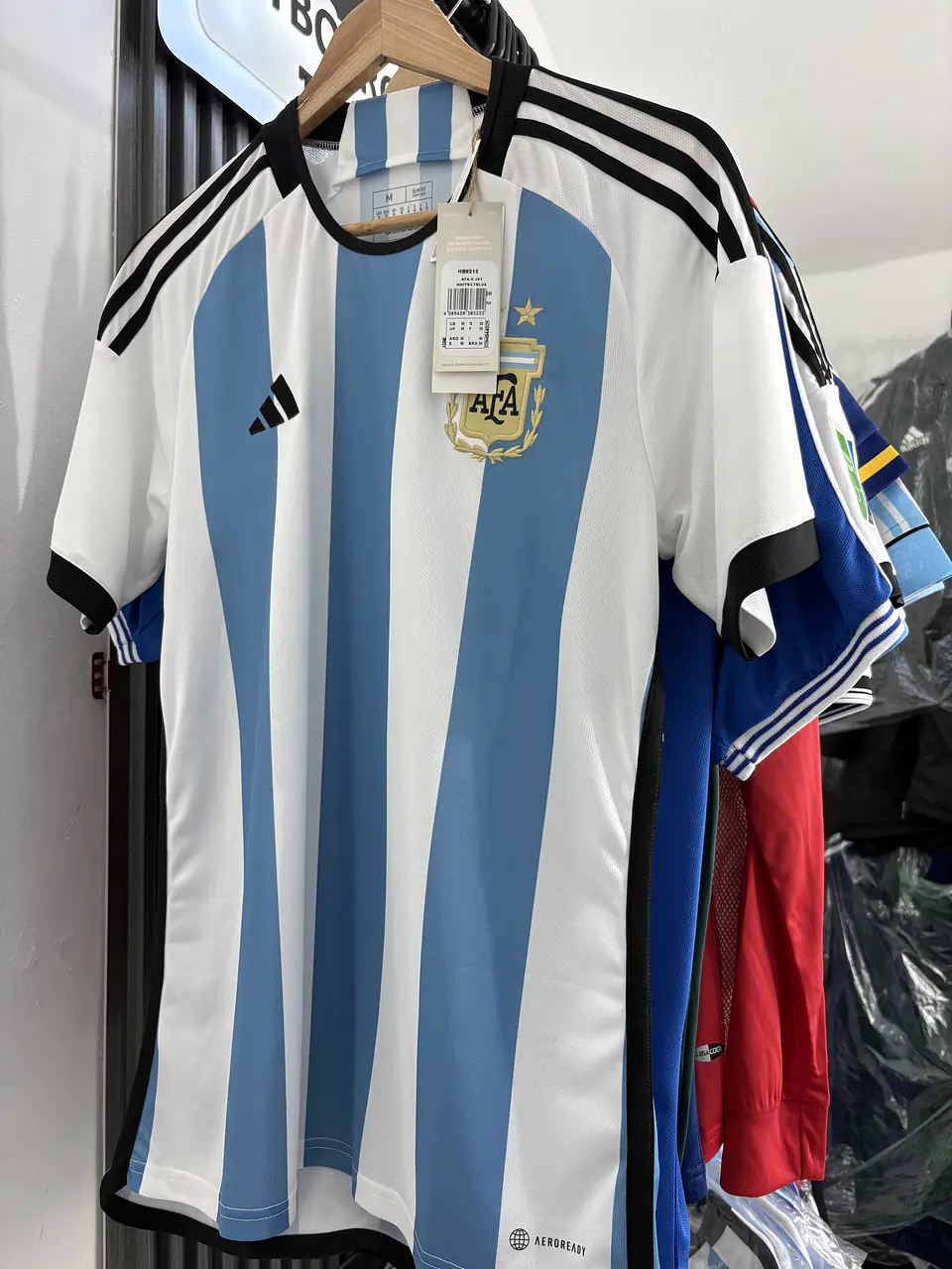 Camiseta Argentina Campeones 3 estrellas 1
