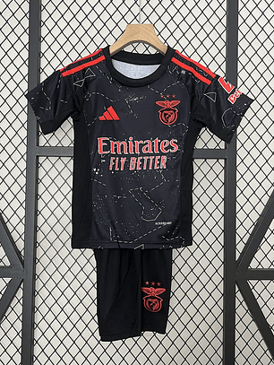 Kit Criança Benfica Preta 24/25