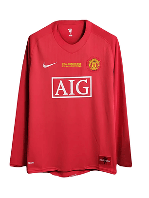 Manchester United Principal 07/08 - Final da Liga dos Campeões - Manga Comprida