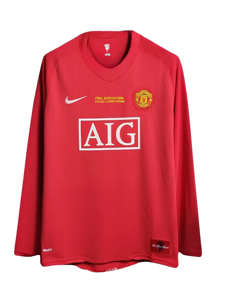 Manchester United Principal 07/08 - Final da Liga dos Campeões - Manga Comprida 1