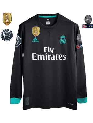 Real Madrid Terceiro 17/18 - Liga dos Campeões - Manga Comprida