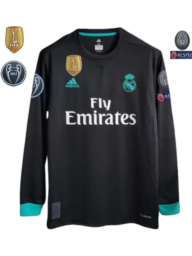 Real Madrid Terceiro 17/18 - Liga dos Campeões - Manga Comprida 1