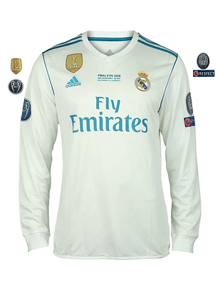 Real Madrid Principal 17/18 - Manga Comprida - Final da Liga dos Campeões