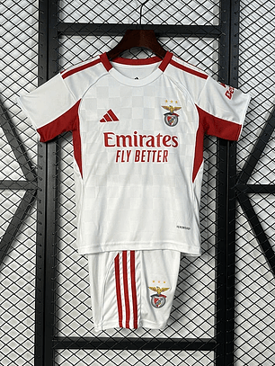 Kit Criança Benfica Alternativa branca 25/26