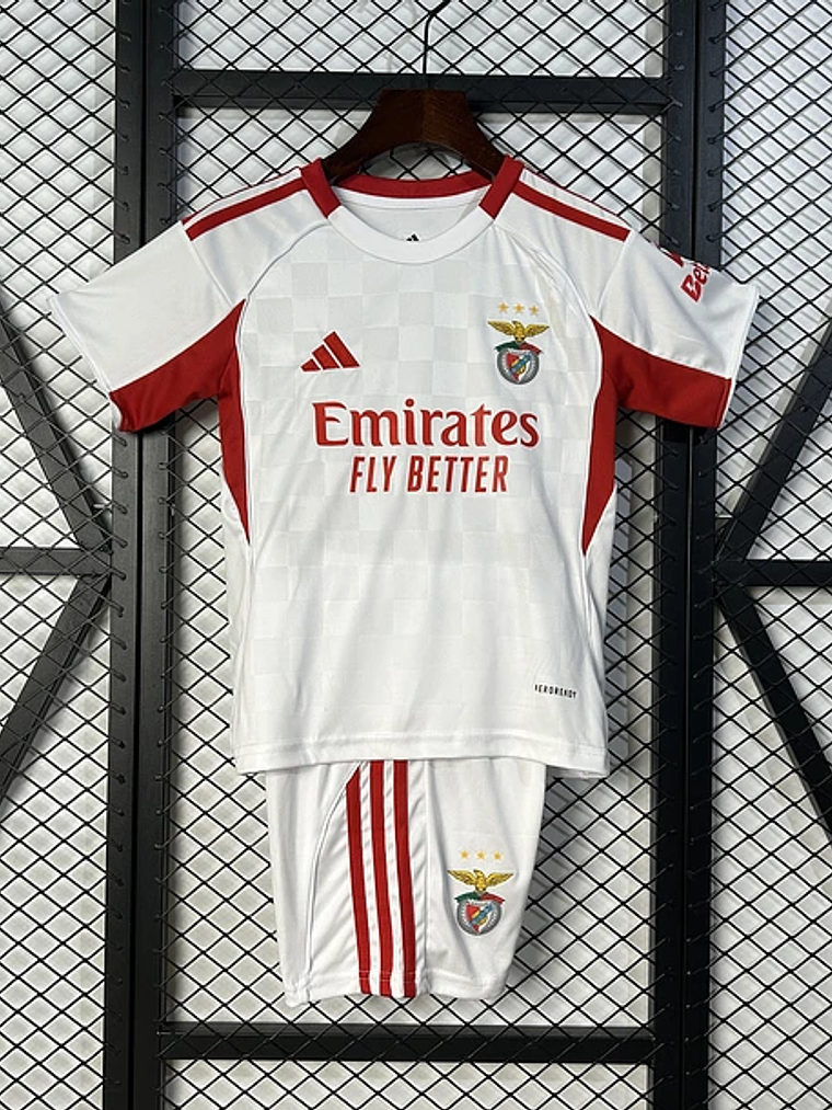 Kit Criança Benfica Alternativa branca 25/26 1