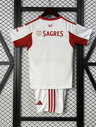 Kit Criança Benfica Alternativa branca 25/26