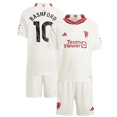 Conjunto adidas Manchester United FC Terceiro Equipamento 2023-2024 Criança