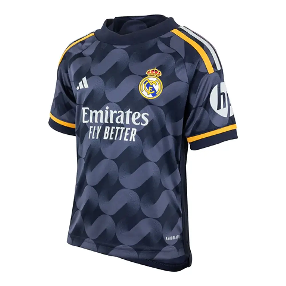 Conjunto Adidas Real Madrid Segundo Equipamento 2023-2024 Criança