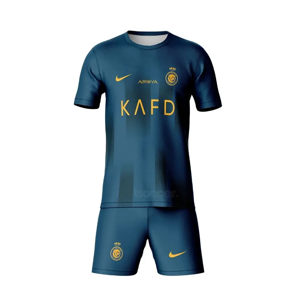 Conjunto Nike Al-Nassr Segundo Equipamento 2023/2024 Criança