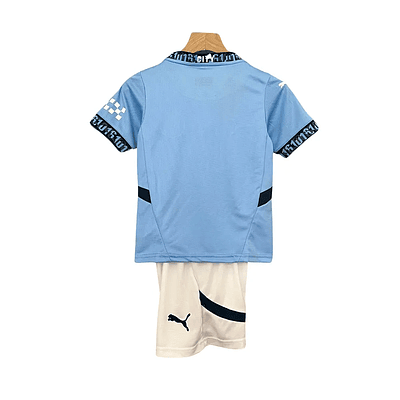 Conjunto Puma Manchester City Primeiro Equipamento 2024-2025 Criança