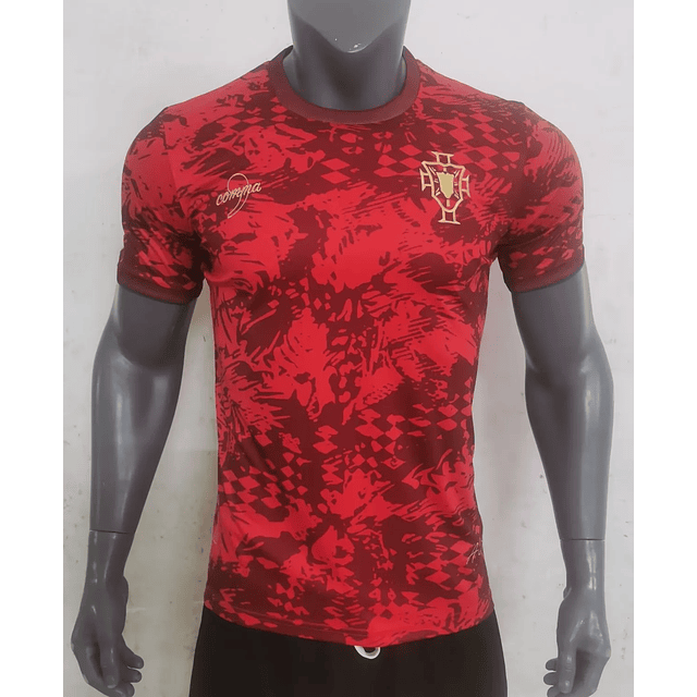 Camisola Portugal Pre-Jogo Vermelha 2024 Masculina 1