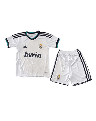 Fato de treino curto Retro Real Madrid 2012/13 conjunto infantil - 2 aos 13 anos c/personalização Grátis