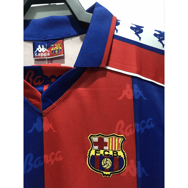 Camisola Barcelona I 1992/1995 Retro Masculina com Personalização Grátis! 8