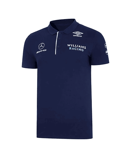 Polo Equipa Williams F1 2021 – Azul, Tamanhos S ao 5XL