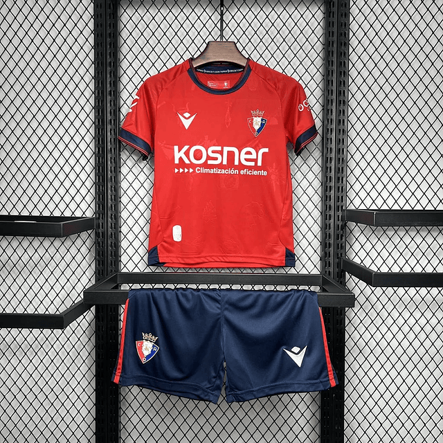 Kit Infantil CA Osasuna 2024/25 – Conforto e Estilo para Pequenos Adeptos - 3 aos 14 anos 1