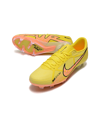 Chuteiras FG Nike Air Zoom Mercurial Vapor XV – Tamanhos 39 ao 45 - Amarelas/Laranja