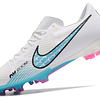 Chuteiras FG Nike Air Zoom Mercurial Vapor XV – Tamanhos 39 ao 45 - Branco/Azul 2