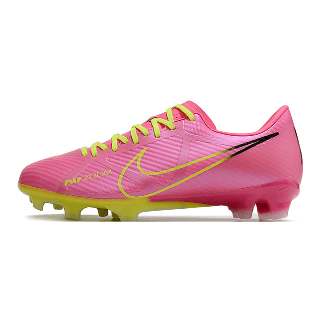 Chuteiras FG Nike Air Zoom Mercurial Vapor XV – Tamanhos 39 ao 45 - Rosa/Amarelo 4