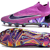 Chuteiras Nike Phantom GX Elite DF FG – Cano Alto Roxo, Tamanhos 39 ao 45 3