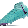 ﻿Chuteiras Nike Phantom Luna Elite FG – Totalmente Tricotadas, À Prova d'Água, Tamanhos 39 ao 45 - Azul/Roxo 5