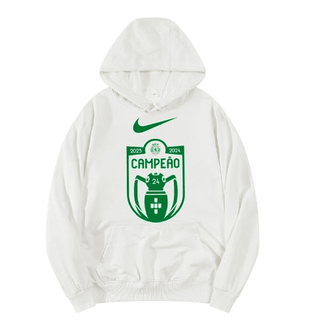 Sweat Casual Sporting Campeão 2023/2024 - Comemore com Estilo - S ao 4XL 5